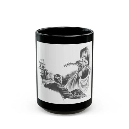 Cupid Goes Dancing by Hettie Vincent Nutbrown, Film Pictorial magazine, 1938 - Black Coffee Mug 15oz - Go Mug Yourself