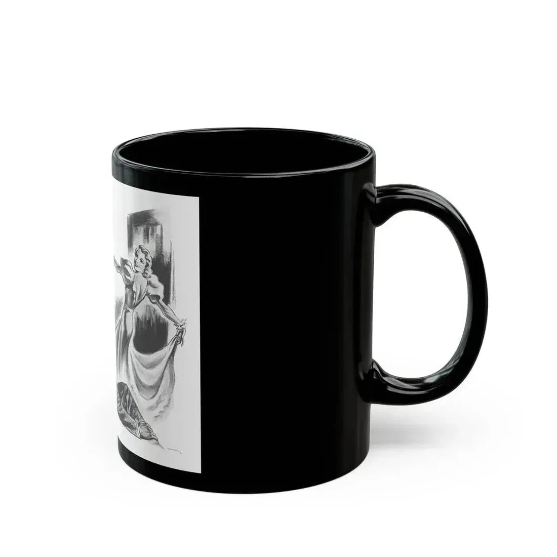 Cupid Goes Dancing by Hettie Vincent Nutbrown, Film Pictorial magazine, 1938 - Black Coffee Mug - Go Mug Yourself