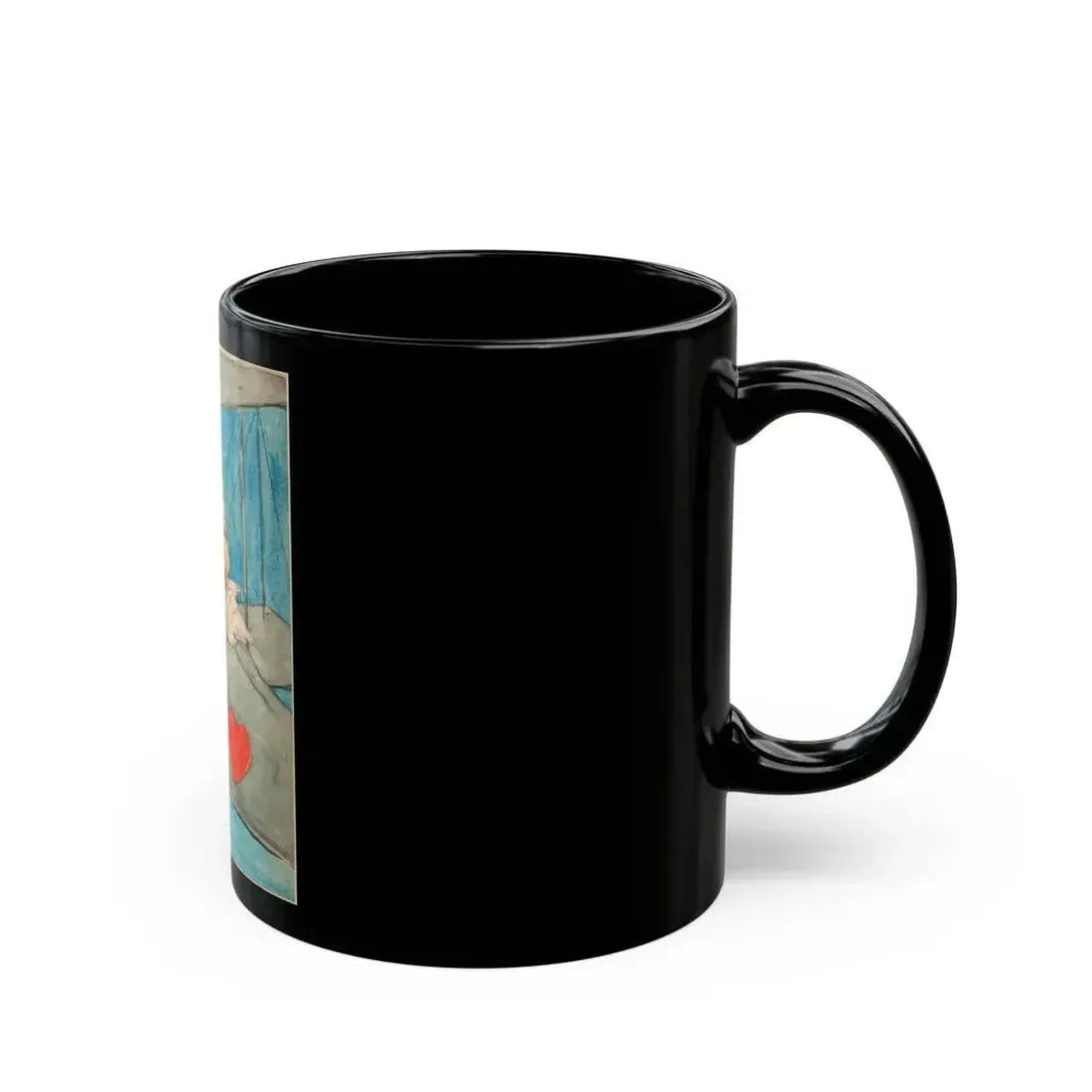 Cupid in Flight - Black Coffee Mug - Go Mug Yourself