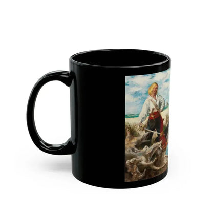 Cupid is a Fat Duenna, The Saturday Evening Post story illustration - Black Coffee Mug - Go Mug Yourself