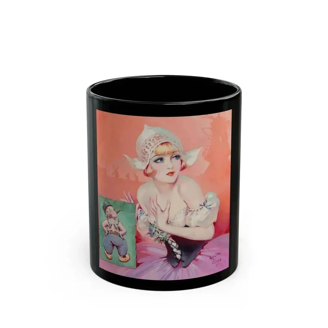 Cupids, The American Weekly magazine cover, June 11, 1933 - Black Coffee Mug 11oz - Go Mug Yourself