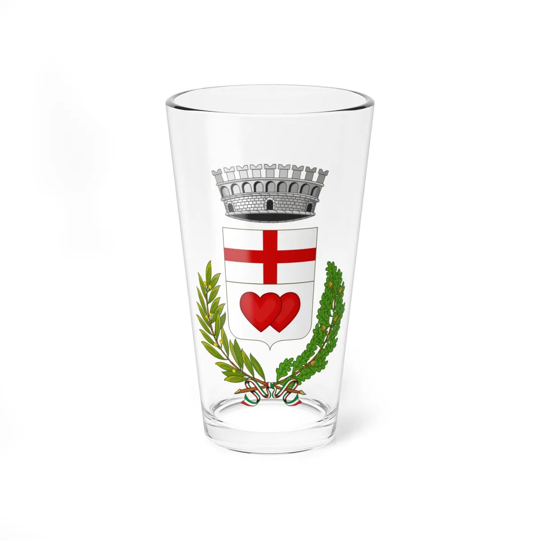 Curino-Stemma (Italy) (Coat of Arms) Pint Glass 16oz 16oz - Go Mug Yourself