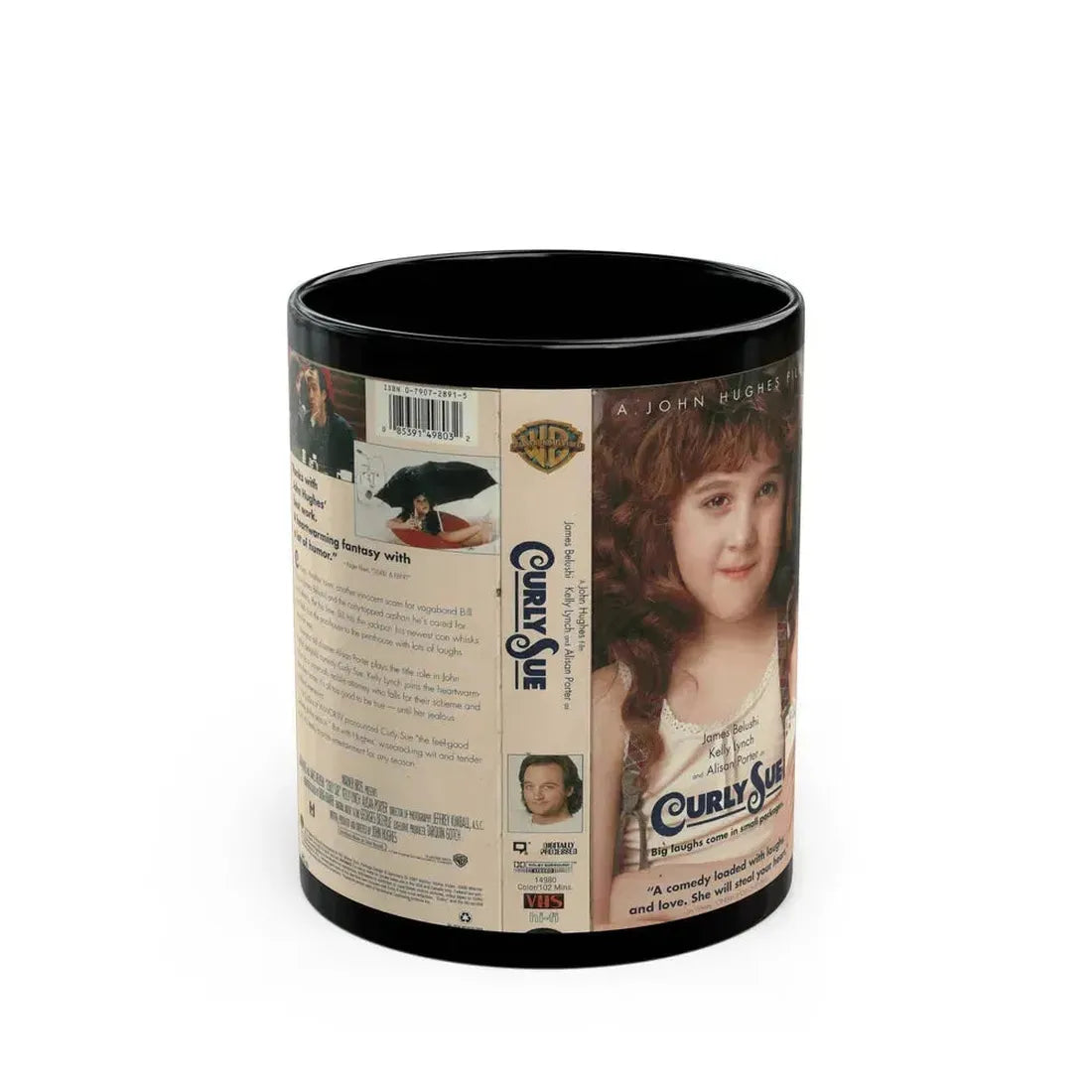 CURLY SUE (VHS COVER) - Black Coffee Mug 11oz - Go Mug Yourself