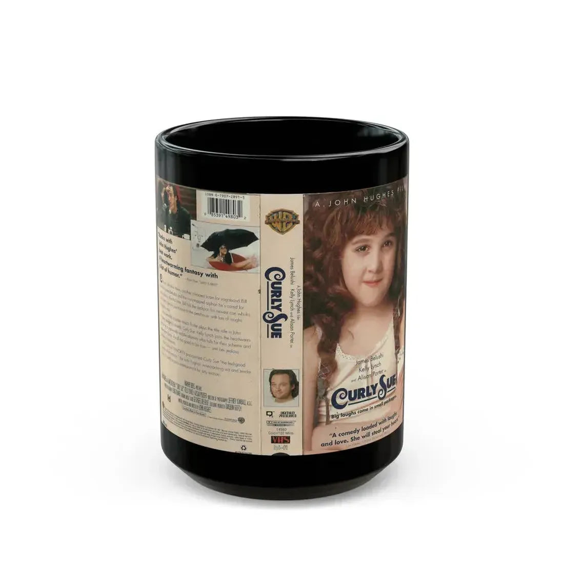 CURLY SUE (VHS COVER) - Black Coffee Mug 15oz - Go Mug Yourself