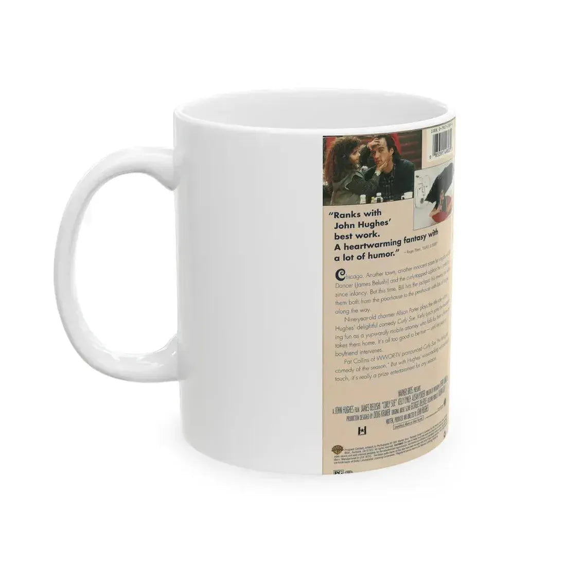 CURLY SUE (VHS COVER) - White Coffee Mug - Go Mug Yourself