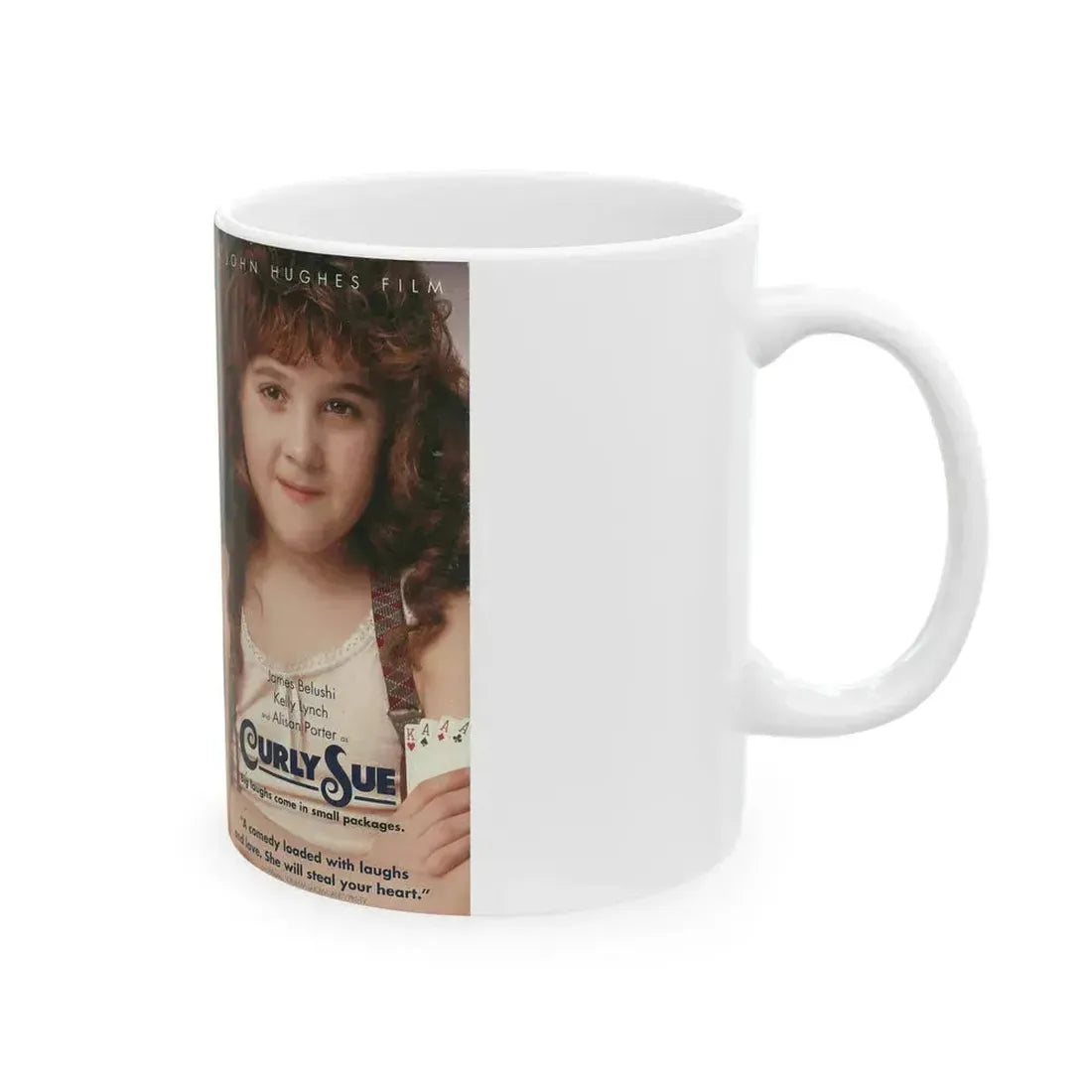 CURLY SUE (VHS COVER) - White Coffee Mug - Go Mug Yourself