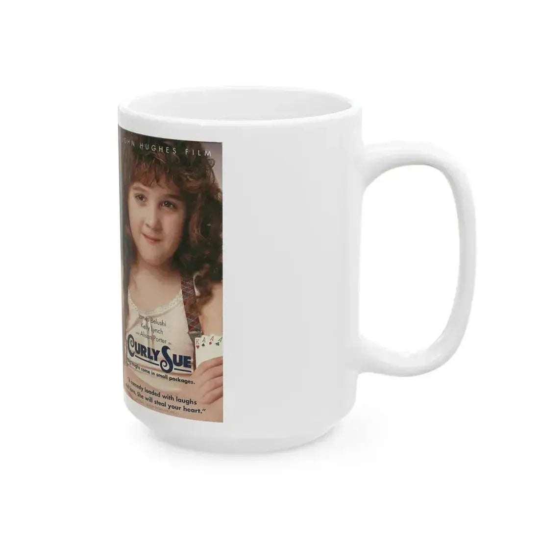 CURLY SUE (VHS COVER) - White Coffee Mug - Go Mug Yourself