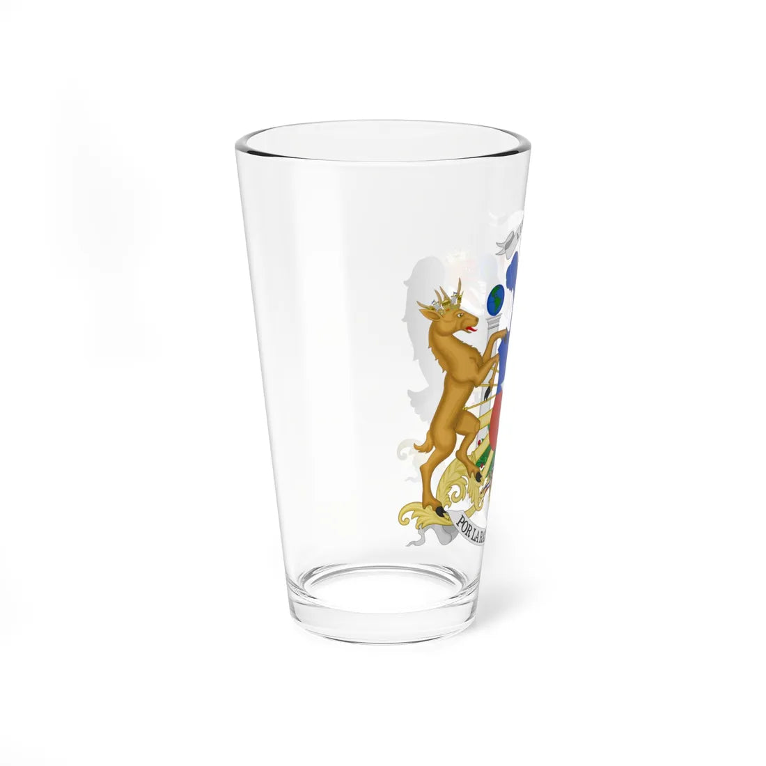 Current Coat of Arms of Chile Full Ornamented Proposal (Chile) (Coat of Arms) Pint Glass 16oz - Go Mug Yourself