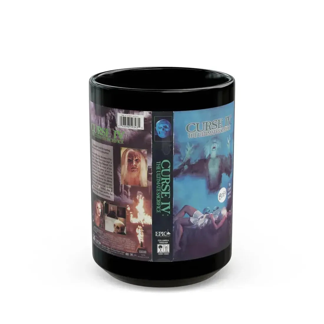 CURSE 4 THE ULTIMATE SACRIFICE (VHS COVER) - Black Coffee Mug 15oz - Go Mug Yourself