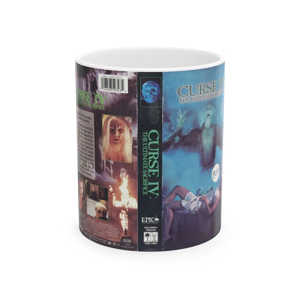 CURSE 4 THE ULTIMATE SACRIFICE (VHS COVER) - White Coffee Mug-11oz-Go Mug Yourself