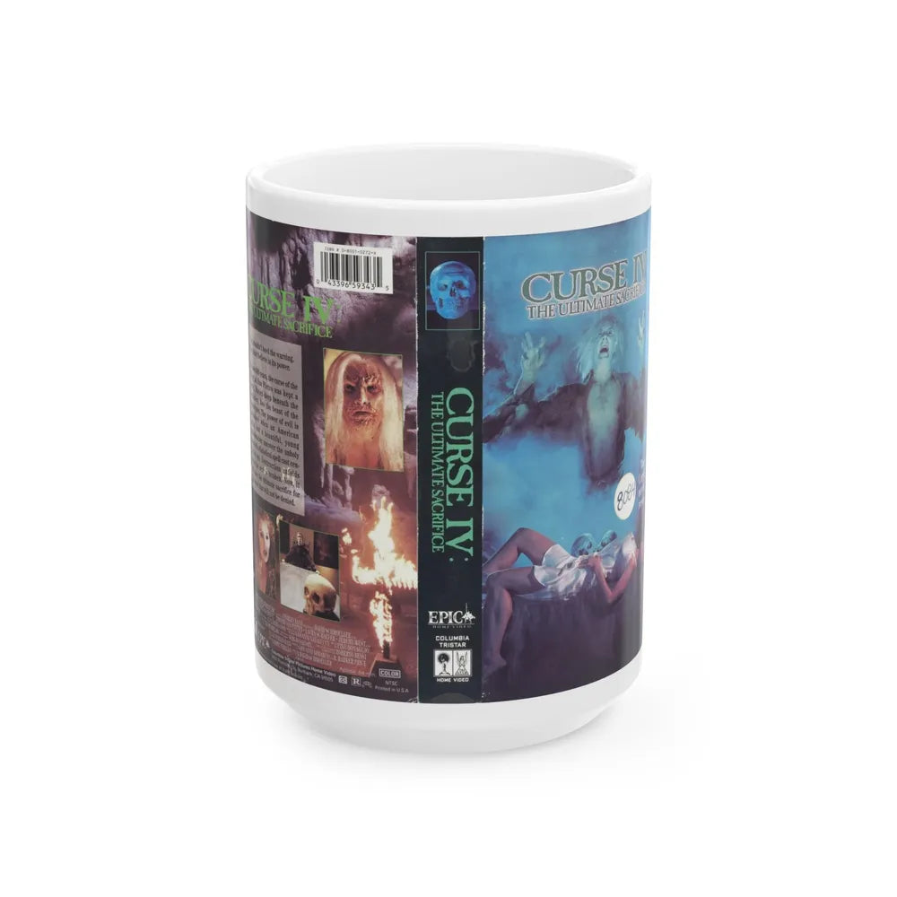 CURSE 4 THE ULTIMATE SACRIFICE (VHS COVER) - White Coffee Mug-15oz-Go Mug Yourself