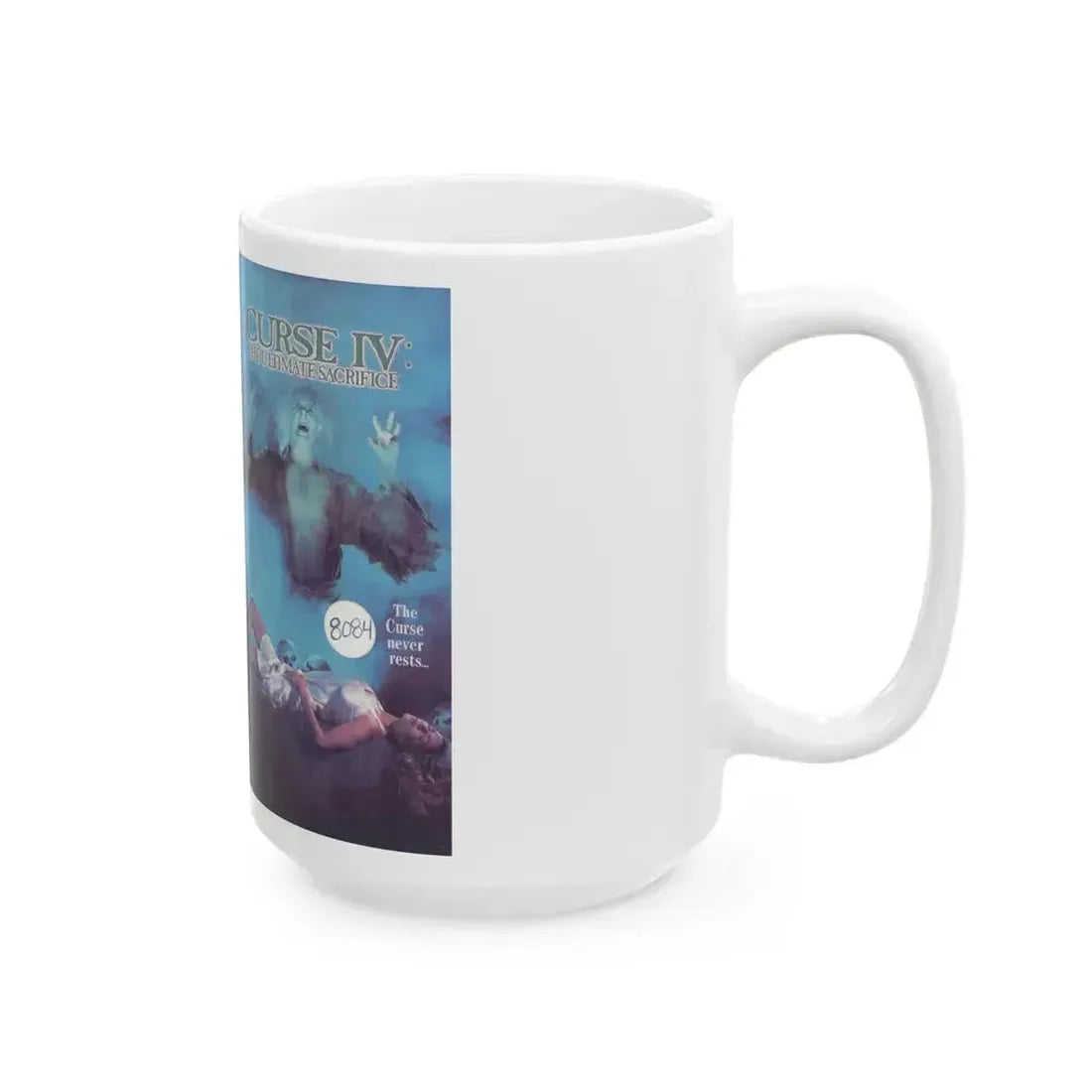 CURSE 4 THE ULTIMATE SACRIFICE (VHS COVER) - White Coffee Mug - Go Mug Yourself