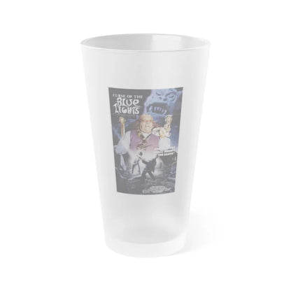 CURSE OF THE BLUE LIGHTS 1988 Movie Poster - Frosted Pint Glass 16oz-16oz-Frosted-Go Mug Yourself