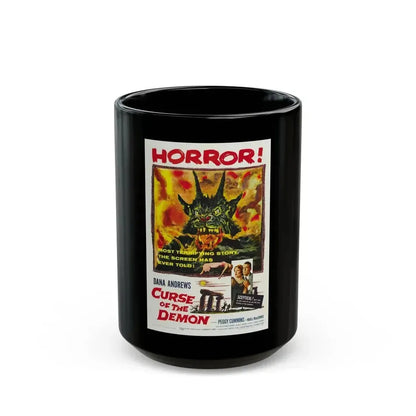 CURSE OF THE DEMON 1957 Movie Poster - Black Coffee Mug 15oz - Go Mug Yourself