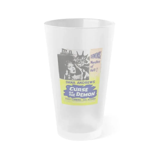 CURSE OF THE DEMON (2) 1957 Movie Poster - Frosted Pint Glass 16oz 16oz Frosted - Go Mug Yourself