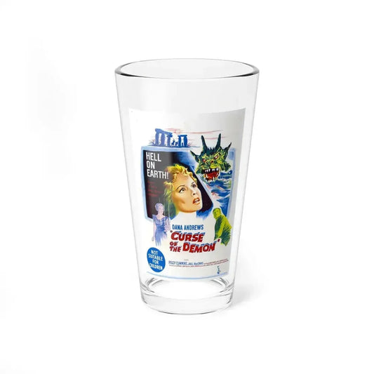 CURSE OF THE DEMON (NIGHT OF THE DEMON) 1957 Movie Poster - Pint Glass 16oz 16oz - Go Mug Yourself