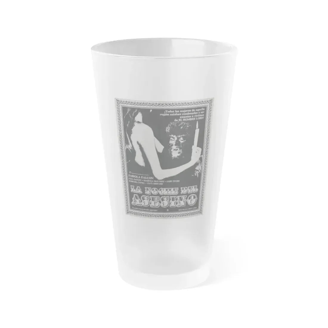 CURSE OF THE DEVIL 1973 Movie Poster - Frosted Pint Glass 16oz Default Title - Go Mug Yourself
