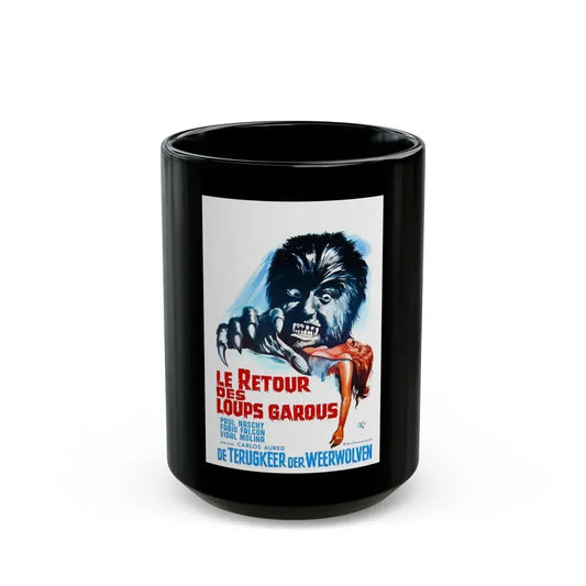CURSE OF THE DEVIL (Belgian) 1973 Movie Poster - Black Coffee Mug 15oz - Go Mug Yourself