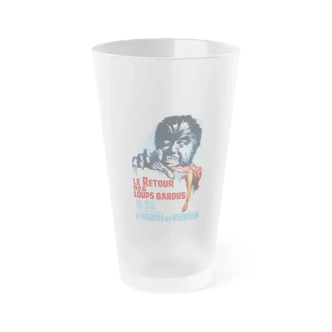 CURSE OF THE DEVIL (Belgian) 1973 Movie Poster - Frosted Pint Glass 16oz 16oz Frosted - Go Mug Yourself