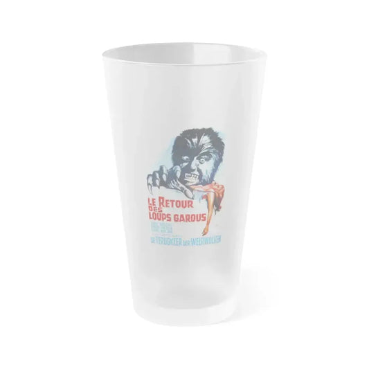 CURSE OF THE DEVIL (Belgian) 1973 Movie Poster - Frosted Pint Glass 16oz 16oz Frosted - Go Mug Yourself