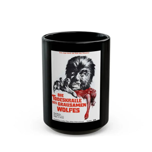 CURSE OF THE DEVIL (GERMAN) 1973 Movie Poster - Black Coffee Mug 15oz - Go Mug Yourself