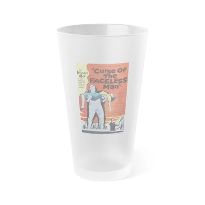 CURSE OF THE FACELESS MAN 1958 Movie Poster - Frosted Pint Glass 16oz-16oz-Frosted-Go Mug Yourself