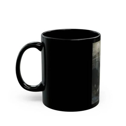 Curse of the Golden Cross, magazine illustration, 1925 - Black Coffee Mug - Go Mug Yourself