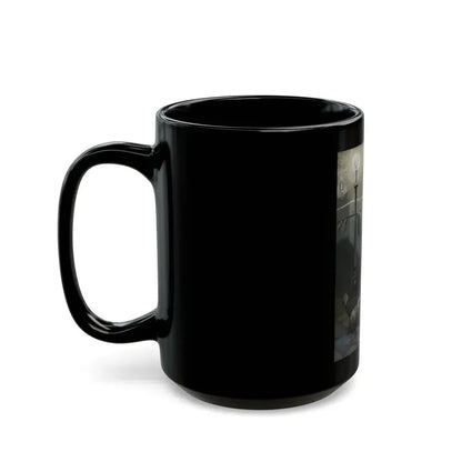 Curse of the Golden Cross, magazine illustration, 1925 - Black Coffee Mug - Go Mug Yourself