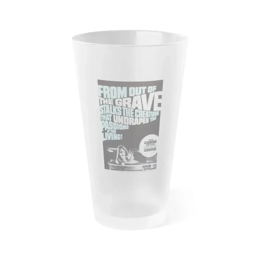 CURSE OF THE LIVING CORPSE 1964 Movie Poster - Frosted Pint Glass 16oz 16oz Frosted - Go Mug Yourself
