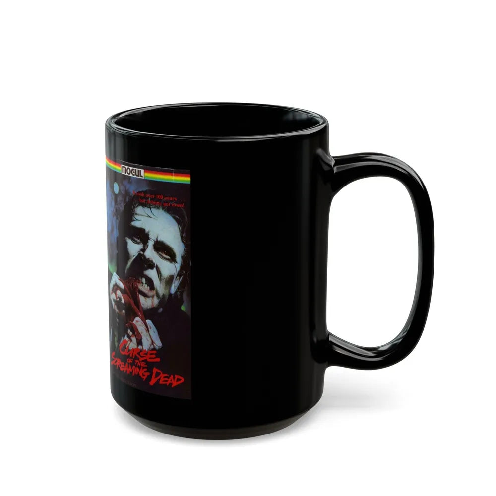 CURSE OF THE SCREAMING DEAD (VHS COVER) - Black Coffee Mug-Go Mug Yourself