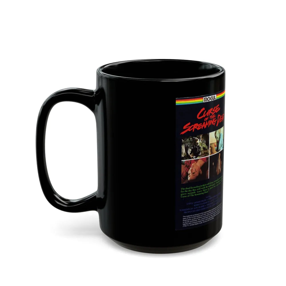 CURSE OF THE SCREAMING DEAD (VHS COVER) - Black Coffee Mug-Go Mug Yourself