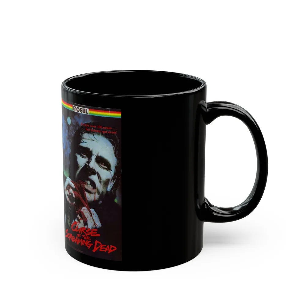 CURSE OF THE SCREAMING DEAD (VHS COVER) - Black Coffee Mug-Go Mug Yourself