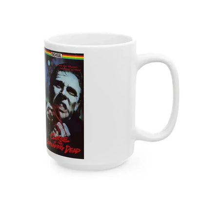 CURSE OF THE SCREAMING DEAD (VHS COVER) - White Coffee Mug - Go Mug Yourself