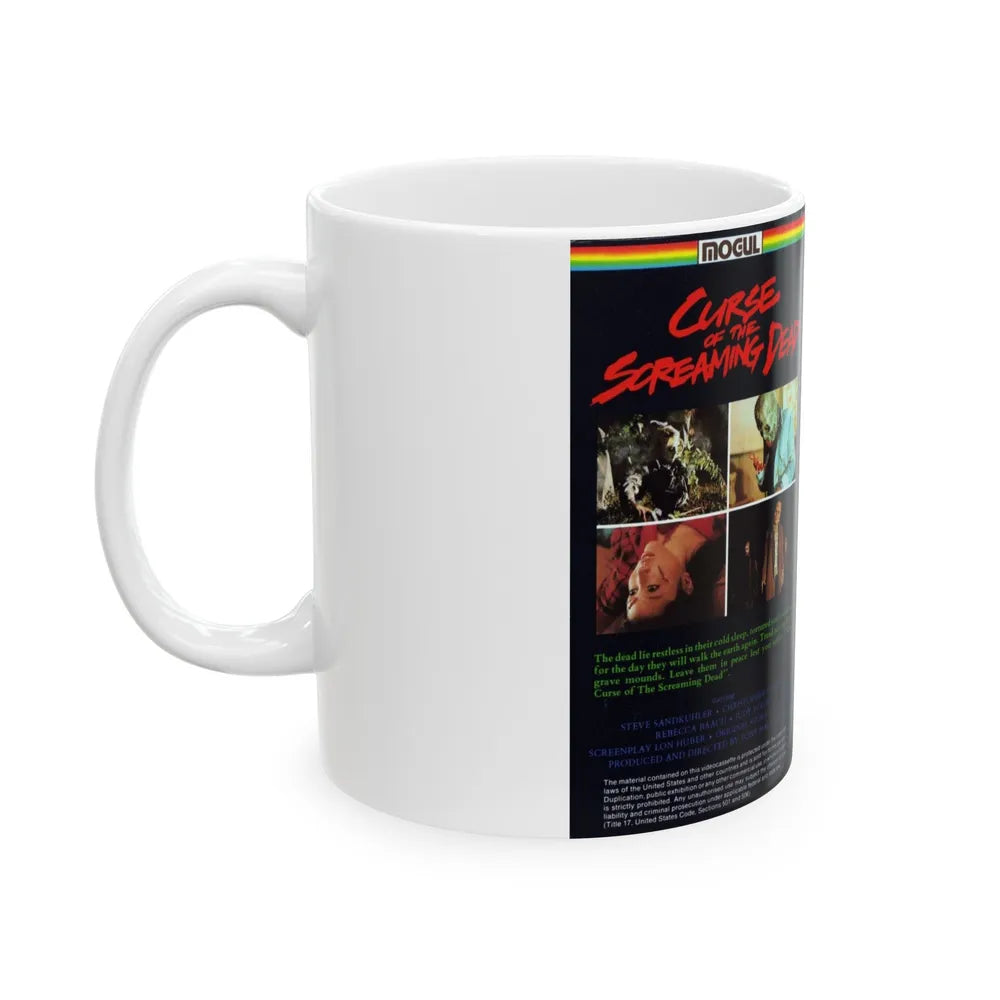 CURSE OF THE SCREAMING DEAD (VHS COVER) - White Coffee Mug-Go Mug Yourself