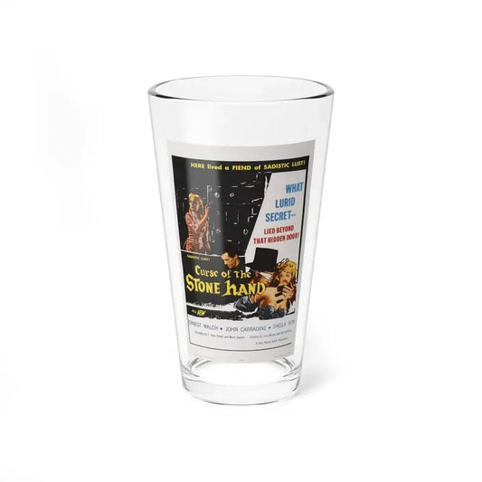 CURSE OF THE STONE HAND 1965 Movie Poster - Pint Glass 16oz 16oz - Go Mug Yourself