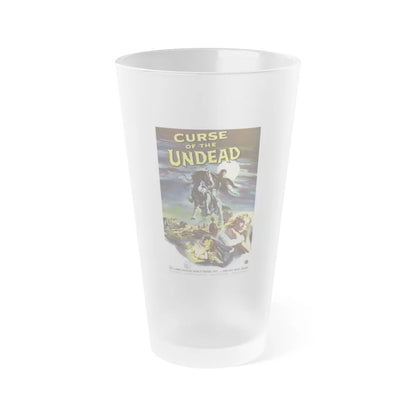 CURSE OF THE UNDEAD 1959 Movie Poster - Frosted Pint Glass 16oz-16oz-Frosted-Go Mug Yourself