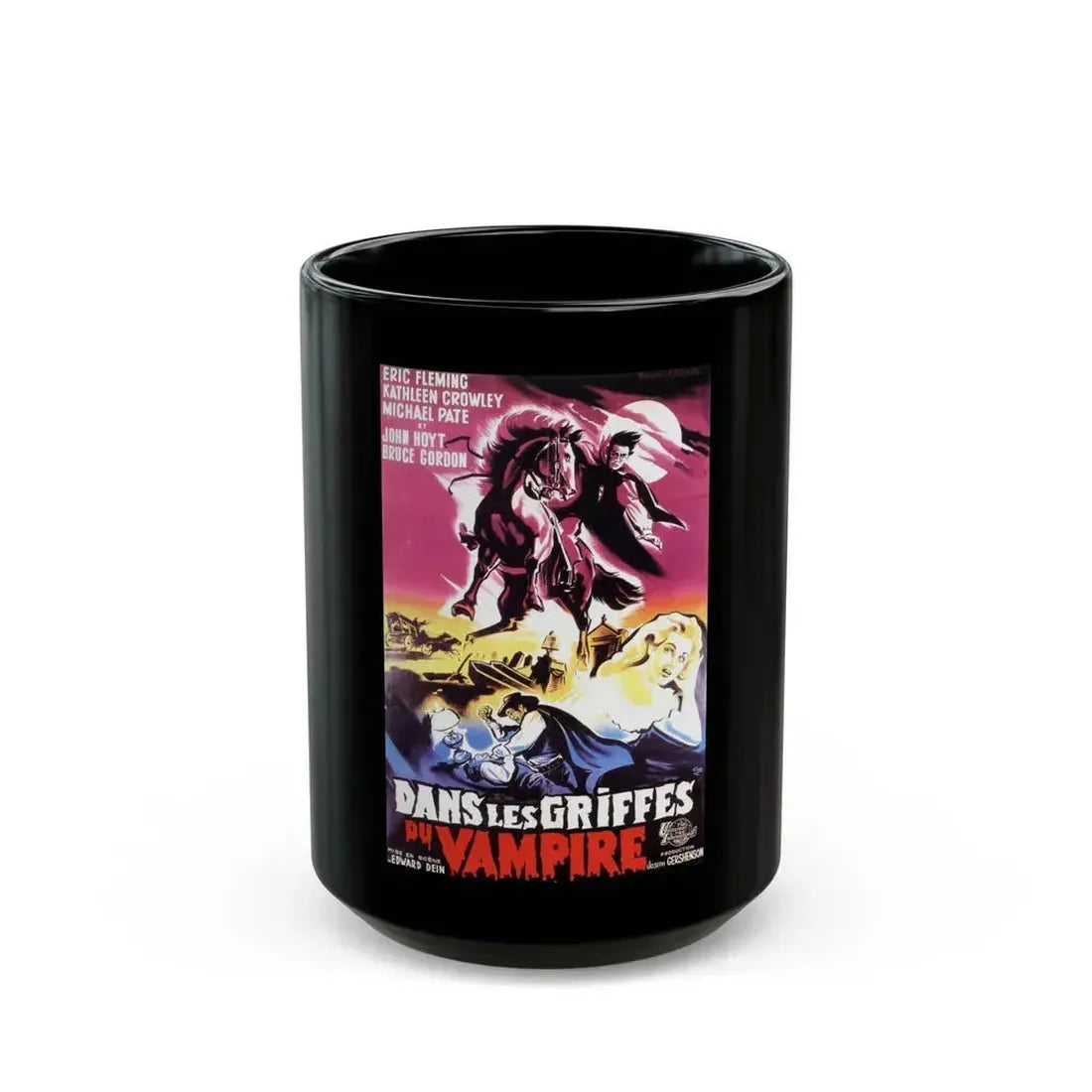 CURSE OF THE UNDEAD (FRENCH) 1959 Movie Poster - Black Coffee Mug - Go Mug Yourself