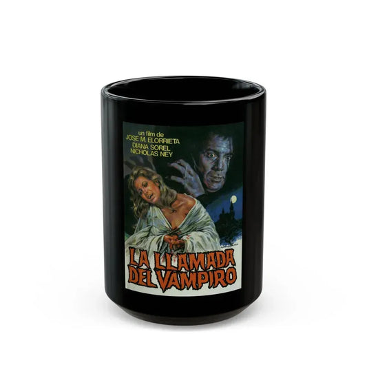 CURSE OF THE VAMPIRE 1966 Movie Poster - Black Coffee Mug 15oz - Go Mug Yourself