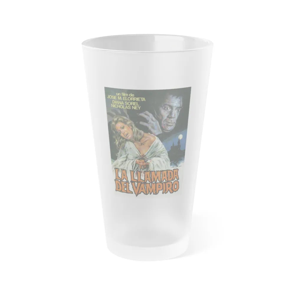 CURSE OF THE VAMPIRE 1966 Movie Poster - Frosted Pint Glass 16oz-16oz-Frosted-Go Mug Yourself