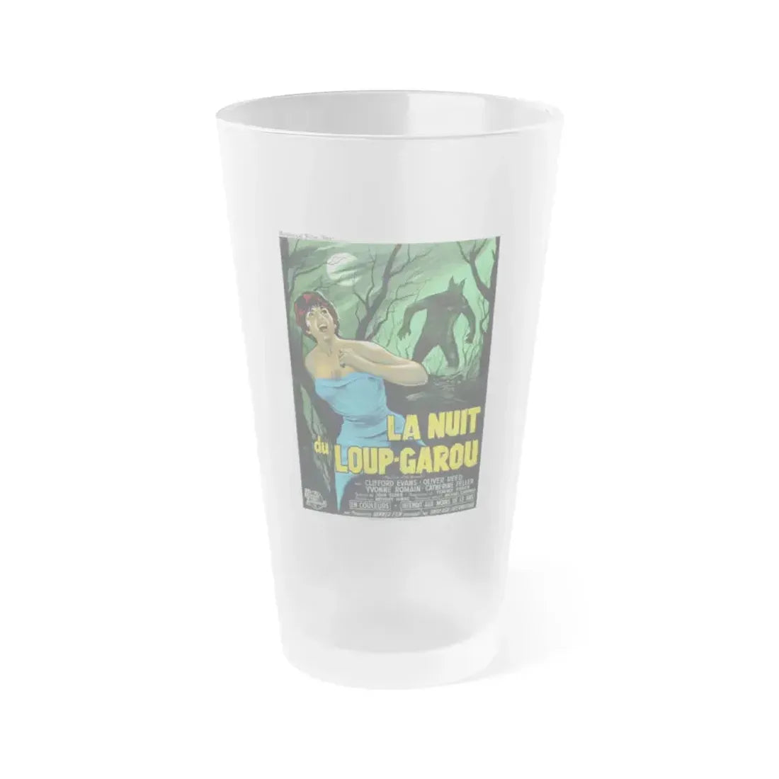 CURSE OF THE WEREWOLF (FRENCH) 1961 Movie Poster - Frosted Pint Glass 16oz 16oz Frosted - Go Mug Yourself