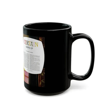 Curtain Going Up, Good Housekeeping, May 1953 - Black Coffee Mug - Go Mug Yourself
