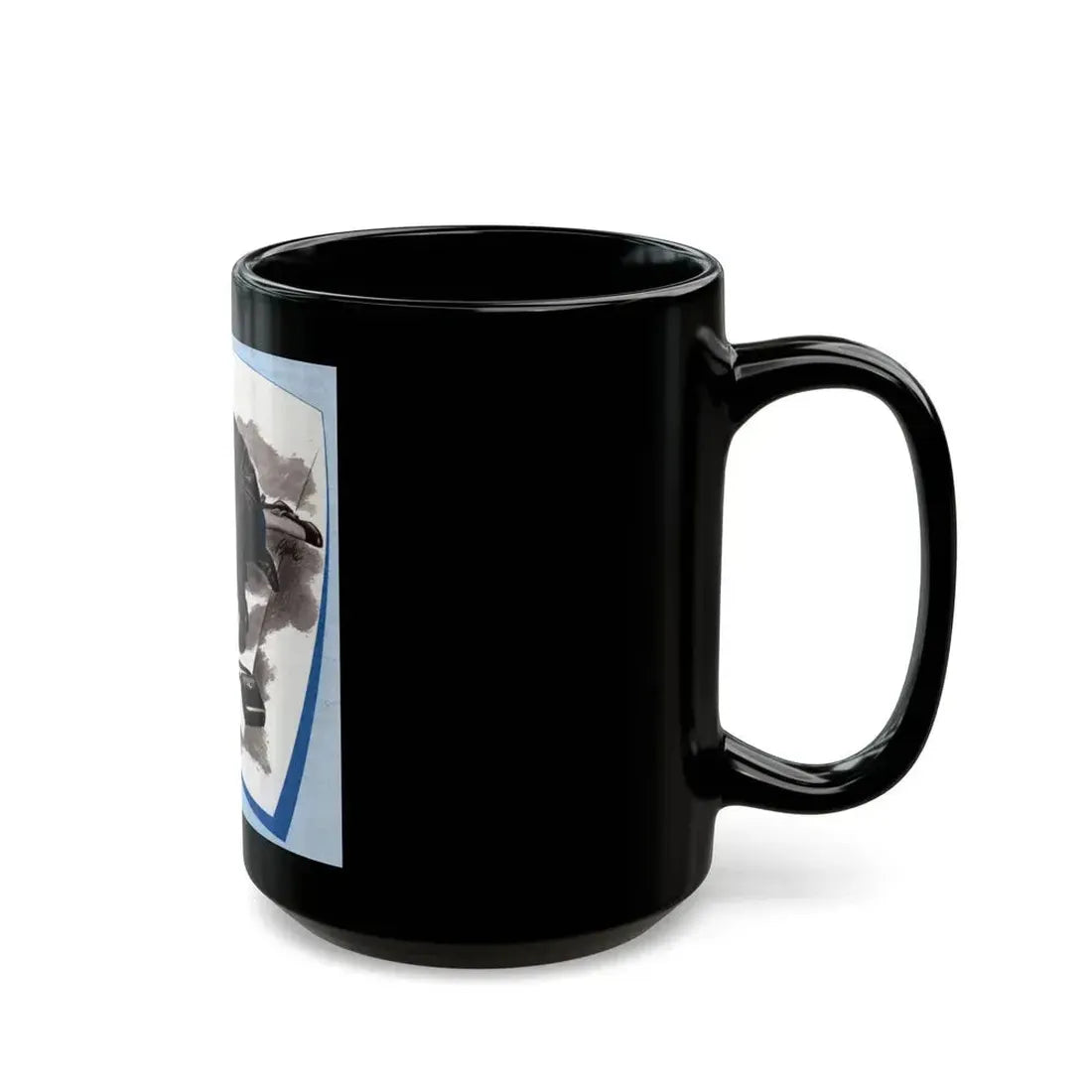 Curtain Going Up, The American Magazine, April 1949 - Black Coffee Mug - Go Mug Yourself