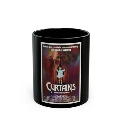 CURTAINS 1983 Movie Poster - Black Coffee Mug 11oz - Go Mug Yourself