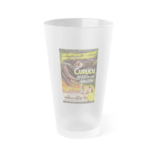CURUCU, BEAST OF THE AMAZON 1956 Movie Poster - Frosted Pint Glass 16oz Default Title - Go Mug Yourself