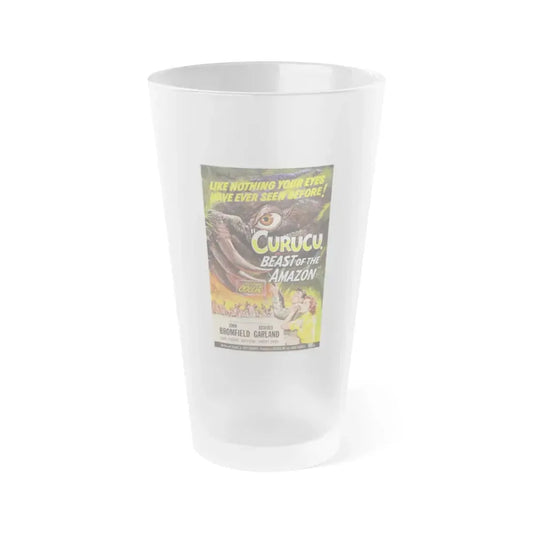 CURUCU, BEAST OF THE AMAZON 1956 Movie Poster - Frosted Pint Glass 16oz Default Title - Go Mug Yourself