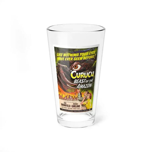 CURUCU, BEAST OF THE AMAZON 1956 Movie Poster - Pint Glass 16oz 16oz - Go Mug Yourself