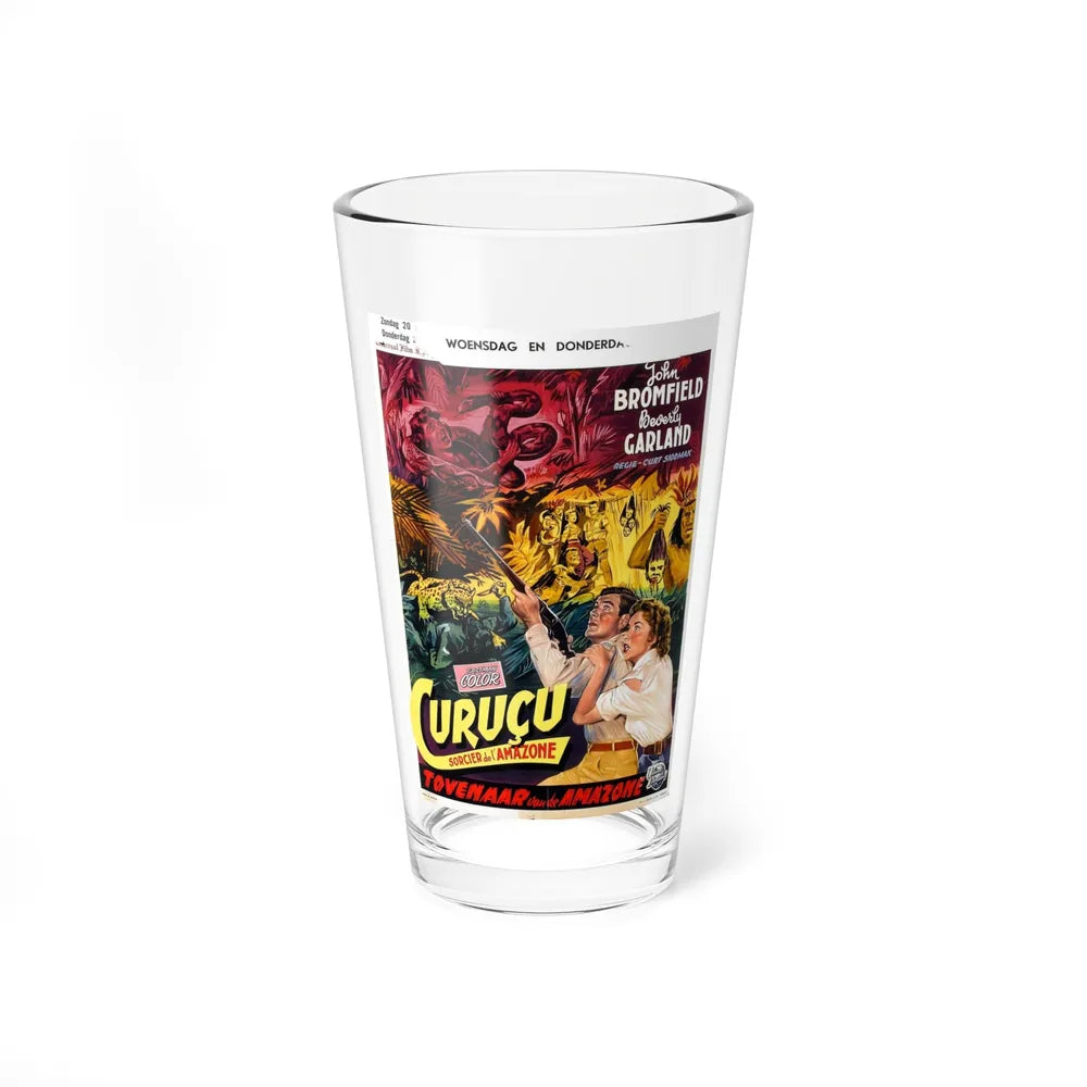 CURUCU, BEAST OF THE AMAZON (BELGIAN) 1956 Movie Poster - Pint Glass 16oz-16oz-Go Mug Yourself