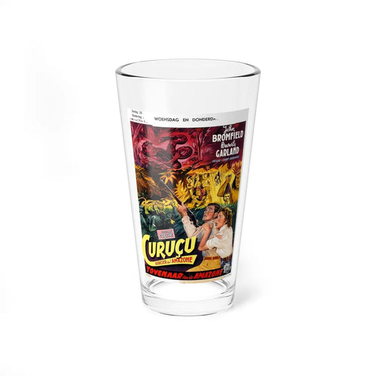 CURUCU, BEAST OF THE AMAZON (BELGIAN) 1956 Movie Poster - Pint Glass 16oz-16oz-Go Mug Yourself