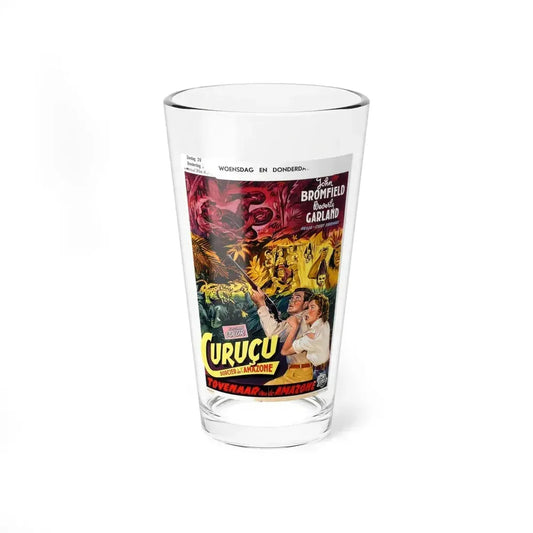 CURUCU, BEAST OF THE AMAZON (BELGIAN) 1956 Movie Poster - Pint Glass 16oz 16oz - Go Mug Yourself