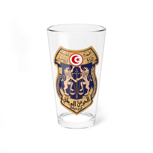 Écusson garde nationale Tunisie (Tunisia) (Coat of Arms) Pint Glass 16oz 16oz - Go Mug Yourself